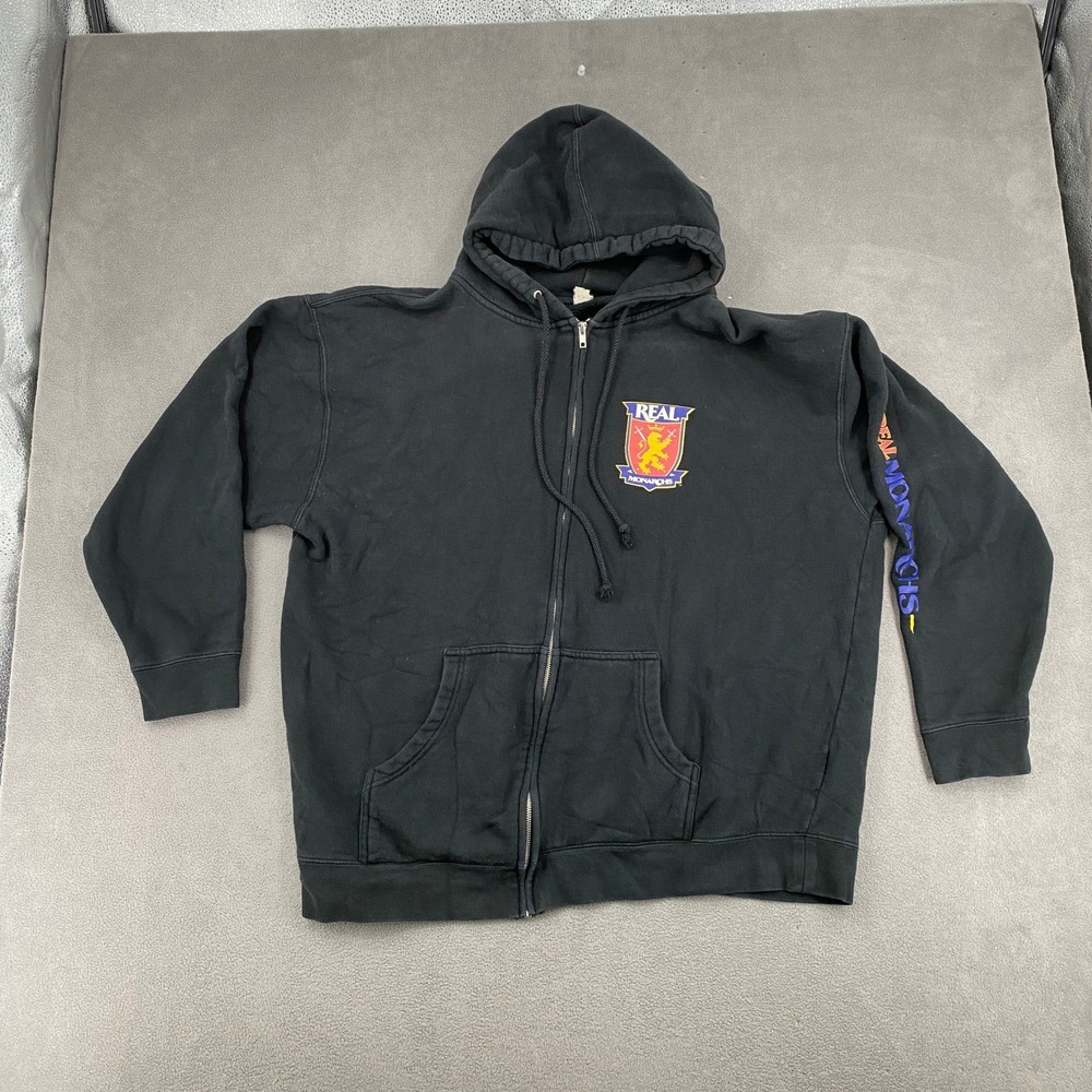 Vintage Y2K Trading Co Real Monarchs SLC Full Zip Hoodie Black Soccer Mens XL
